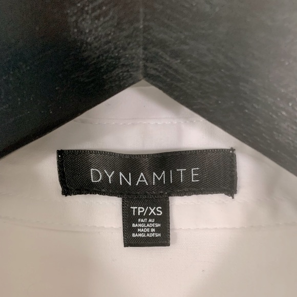 NWOT Dynamite Frida Poplin Shirt (XS) - Picture 3 of 3